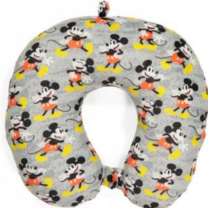Disney Mickey Mouse Comfy Neck Travel Pillow Airplane Car Gray All Over Print